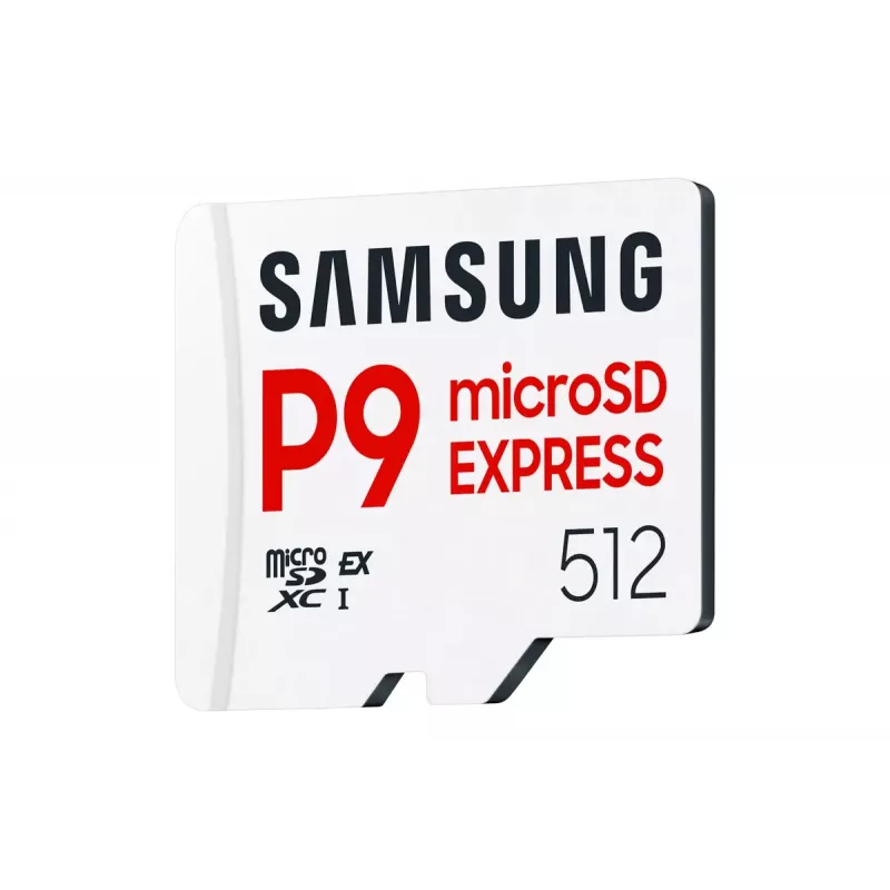 Karta pamięci microSDXC Samsung P9 Express 512 GB, UHS-I, Odczyt 800 MB/s, V30, U1, biała