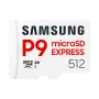 Karta pamięci microSDXC Samsung P9 Express 512 GB, UHS-I, Odczyt 800 MB/s, V30, U1, biała