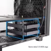 Obudowa komputerowa CHIEFTEC CI-03B-OP Cube Czarna — format Cube, obsługuje Micro ATX/Mini-ITX, 2x3,5 cala + 2x2,5 cala, 1x200 mm wentylator przedni