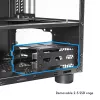 Obudowa komputerowa CHIEFTEC CI-03B-OP Cube Czarna — format Cube, obsługuje Micro ATX/Mini-ITX, 2x3,5 cala + 2x2,5 cala, 1x200 mm wentylator przedni