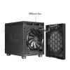 Obudowa komputerowa CHIEFTEC CI-03B-OP Cube Czarna — format Cube, obsługuje Micro ATX/Mini-ITX, 2x3,5 cala + 2x2,5 cala, 1x200 mm wentylator przedni