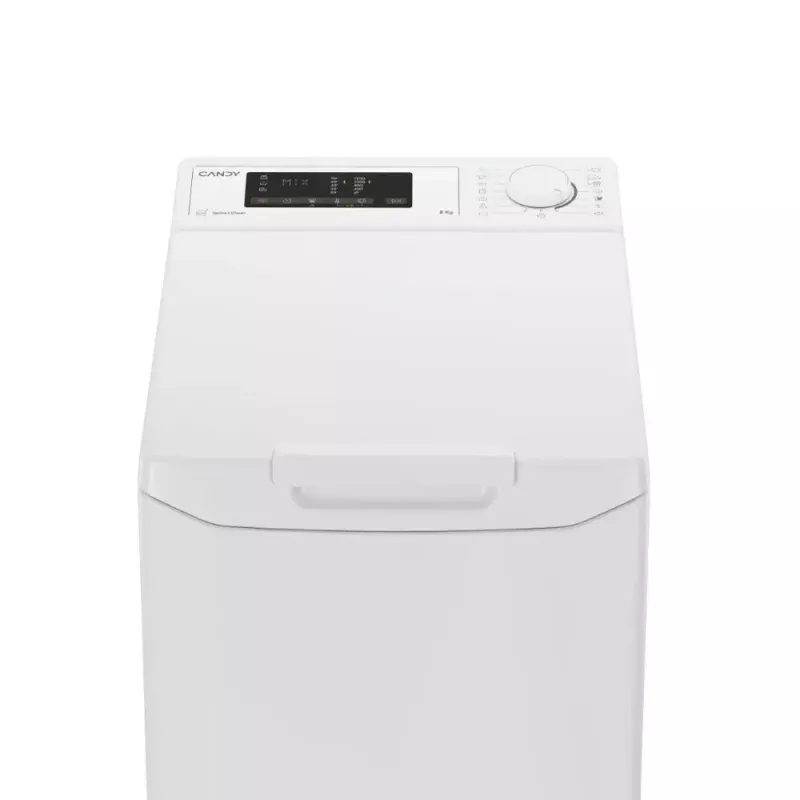 Pralka ładowana od góry CANDY TCA283D2-S, 8 kg, 1200 obr./min, 410×600×860 mm, biała