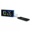 Cyfrowy budzik Hama Ibiza niebieski LCD Bateria USB 150x34x73mm