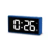 Cyfrowy budzik Hama Ibiza niebieski LCD Bateria USB 150x34x73mm