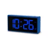 Cyfrowy budzik Hama Ibiza niebieski LCD Bateria USB 150x34x73mm