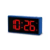 Cyfrowy budzik Hama Ibiza niebieski LCD Bateria USB 150x34x73mm