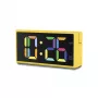 Cyfrowy budzik Hama Ibiza żółty LCD bateryjny USB
