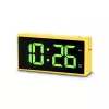 Cyfrowy budzik Hama Ibiza żółty LCD bateryjny USB