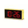 Cyfrowy budzik Hama Ibiza żółty LCD bateryjny USB