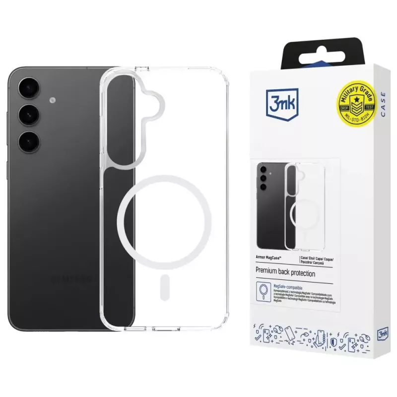Etui ochronne 3MK Armor MagCase do Samsung Galaxy S24 FE — wytrzymała, smukła konstrukcja