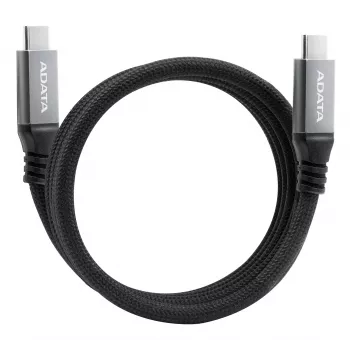 Przewód USB C do USB C ADATA CACCU3-100W-100AN-BK — USB 3.2 Gen 2 (10 Gbit/s), 1 m, czarny