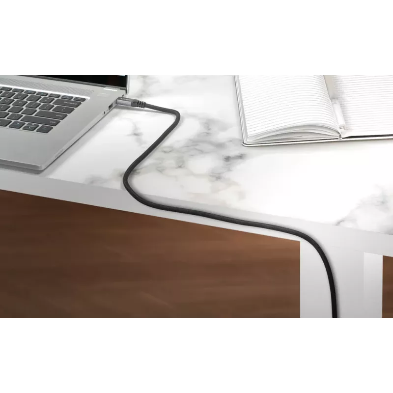Przewód USB C do USB C ADATA CACCU3-100W-100AN-BK — USB 3.2 Gen 2 (10 Gbit/s), 1 m, czarny