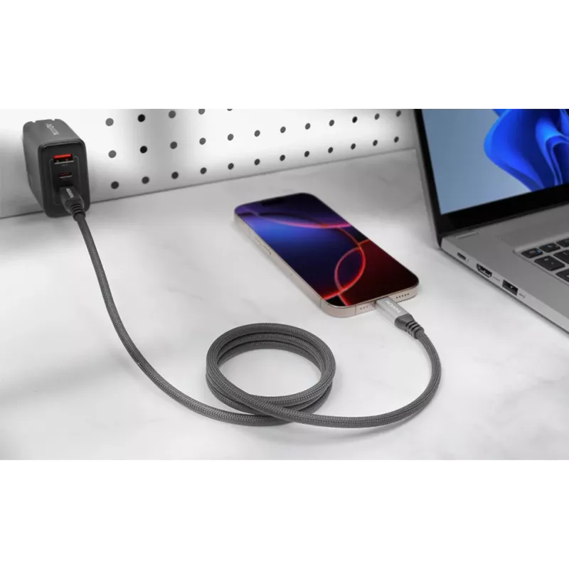 Przewód USB C do USB C ADATA CACCU3-100W-100AN-BK — USB 3.2 Gen 2 (10 Gbit/s), 1 m, czarny