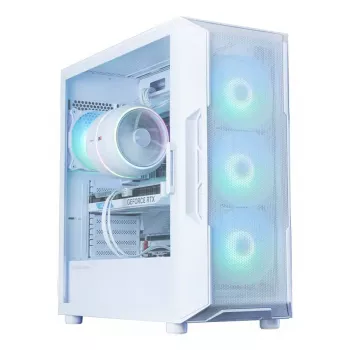 Obudowa PC ZALMAN i3 NEO ARGB V2 biały Midi Tower, szkło hartowane, 3x120 mm wentylatory przednie, obsługuje ATX/Mini-ITX