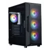 ZALMAN Obudowa midi tower do PC I3 NEO V2, czarna, 4 wentylatory RGB, obsługa ATX/microATX