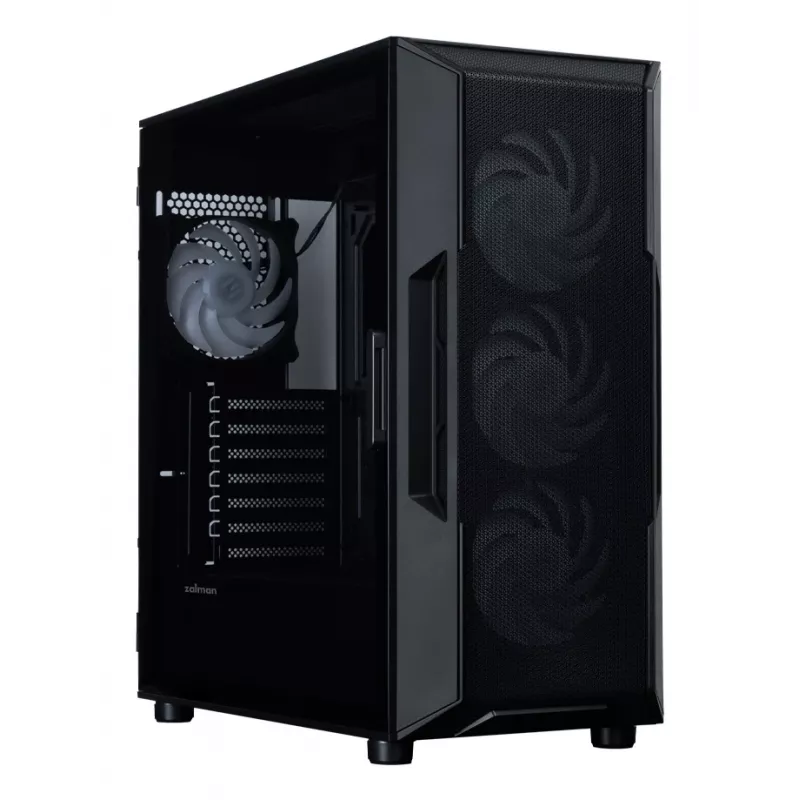 ZALMAN Obudowa midi tower do PC I3 NEO V2, czarna, 4 wentylatory RGB, obsługa ATX/microATX