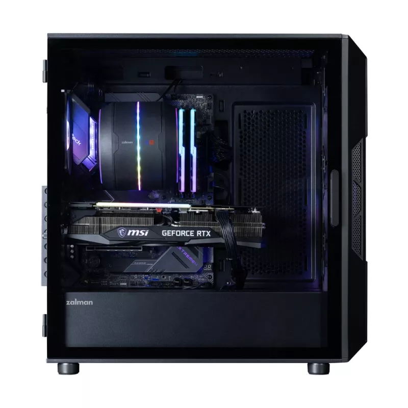 ZALMAN Obudowa midi tower do PC I3 NEO V2, czarna, 4 wentylatory RGB, obsługa ATX/microATX