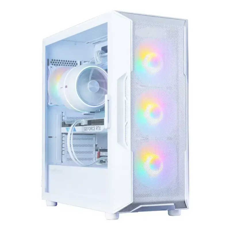 Obudowa komputerowa Zalman I3 NEO V2 biały Midi Tower, ATX/Mini-ITX, szkło hartowane, 3 wentylatory przednie 120 mm, USB 3.2 Gen1