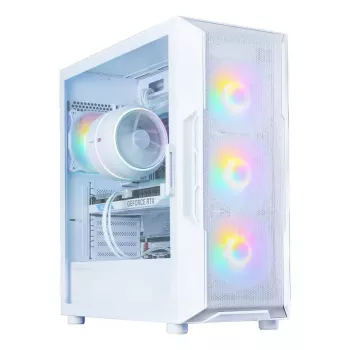 Obudowa komputerowa Zalman I3 NEO V2 biały Midi Tower, ATX/Mini-ITX, szkło hartowane, 3 wentylatory przednie 120 mm, USB 3.2 Gen1