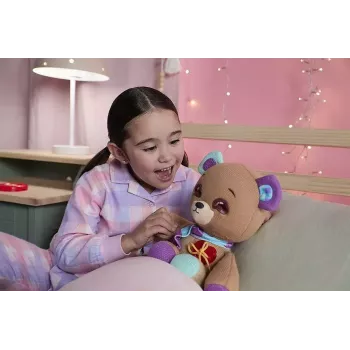 Interaktywna maskotka pluszowa Cobi Thready Bear — zabawka aktywowana ruchem z dźwiękiem i czujnikami