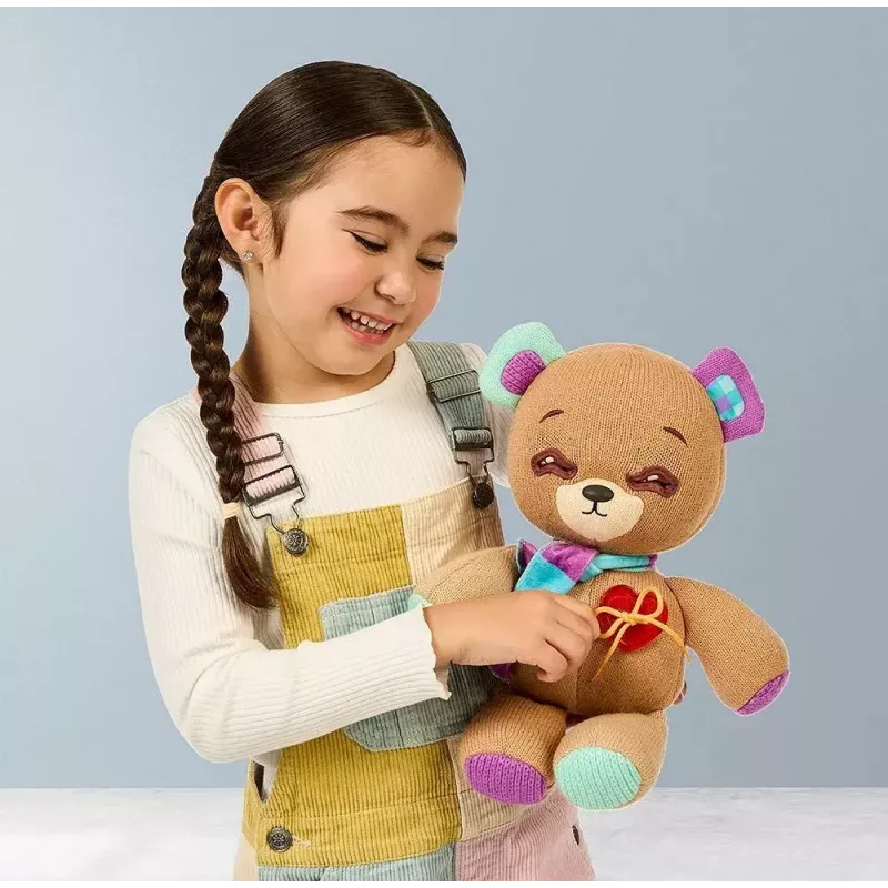 Interaktywna maskotka pluszowa Cobi Thready Bear — zabawka aktywowana ruchem z dźwiękiem i czujnikami