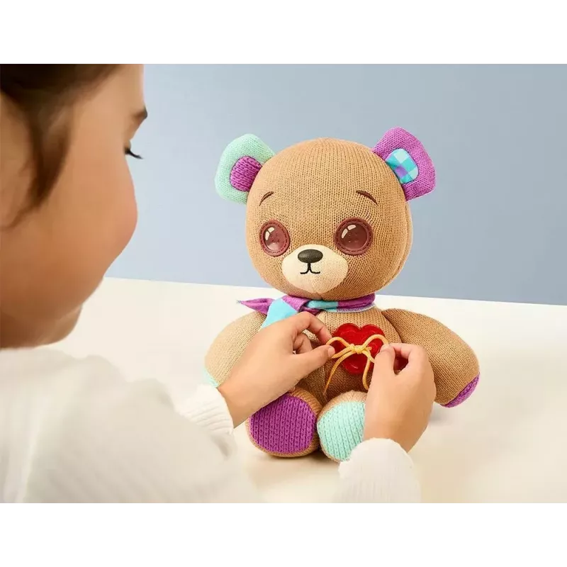 Interaktywna maskotka pluszowa Cobi Thready Bear — zabawka aktywowana ruchem z dźwiękiem i czujnikami