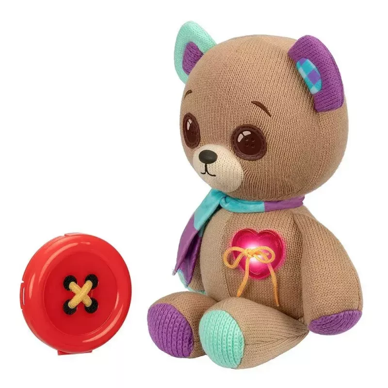 Interaktywna maskotka pluszowa Cobi Thready Bear — zabawka aktywowana ruchem z dźwiękiem i czujnikami