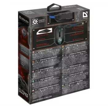 Mysz Defender GM-927 Sleipnir Optyczna 12800dpi 6P