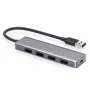 Hub USB UGREEN 50985 (4× USB 3.2 Gen 1 Type-A, 5 Gb/s, srebrny)