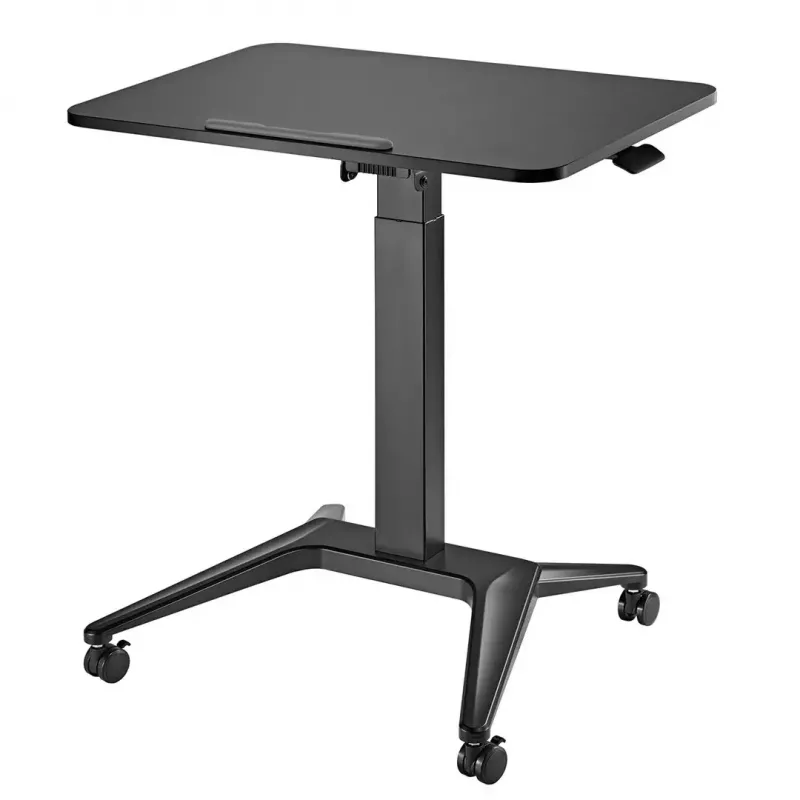 Mobilne biurko pod laptopa MACLEAN MC-453B z pneumatyczną regulacją wysokości, maks. wysokość 109 cm, udźwig 8 kg