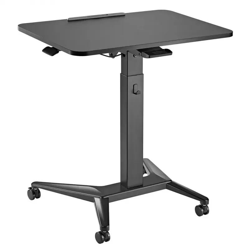 Mobilne biurko pod laptopa MACLEAN MC-453B z pneumatyczną regulacją wysokości, maks. wysokość 109 cm, udźwig 8 kg