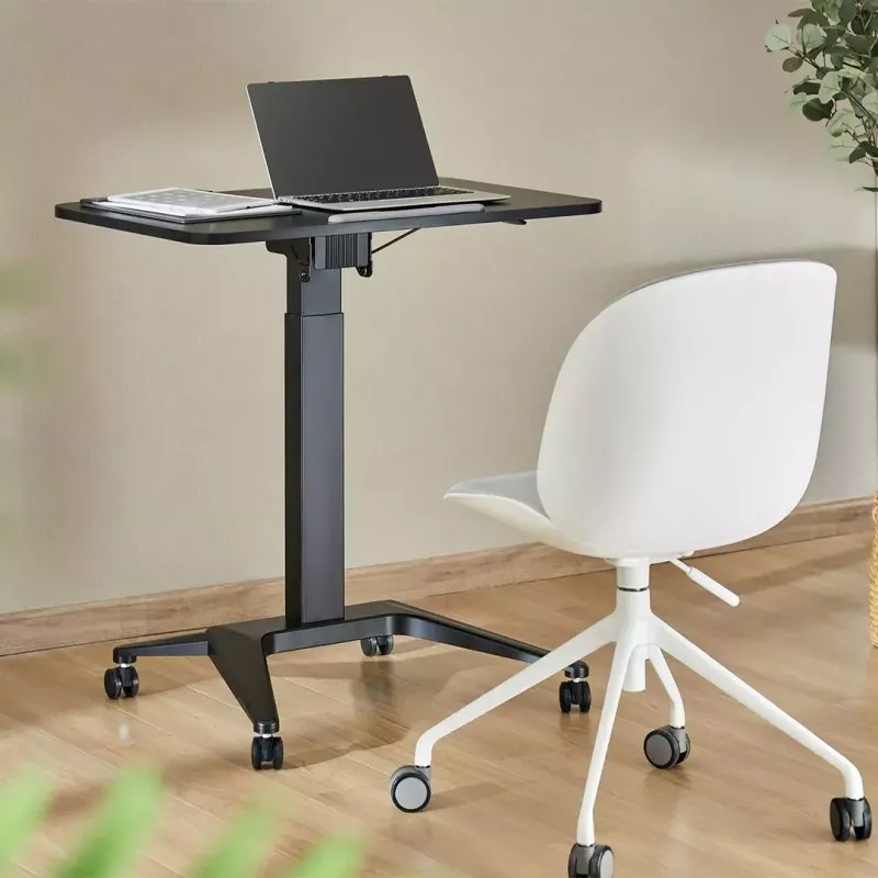 Mobilne biurko pod laptopa MACLEAN MC-453B z pneumatyczną regulacją wysokości, maks. wysokość 109 cm, udźwig 8 kg