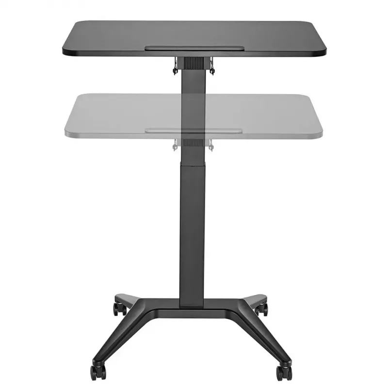 Mobilne biurko pod laptopa MACLEAN MC-453B z pneumatyczną regulacją wysokości, maks. wysokość 109 cm, udźwig 8 kg