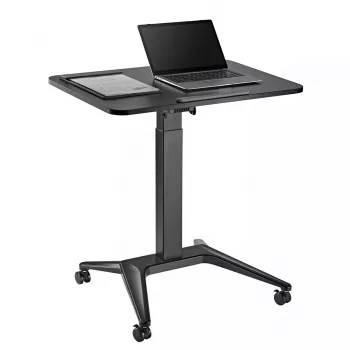 Mobilne biurko pod laptopa MACLEAN MC-453B z pneumatyczną regulacją wysokości, maks. wysokość 109 cm, udźwig 8 kg
