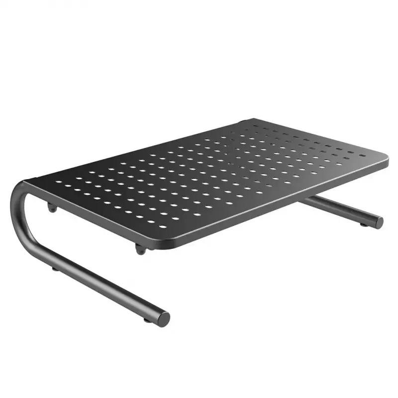 Stojak pod laptop i monitor MACLEAN MC-948 do ekranów 13–32 cale, regulowana wysokość i kąt, czarny, 370×235×100 mm, udźwig 20 kg