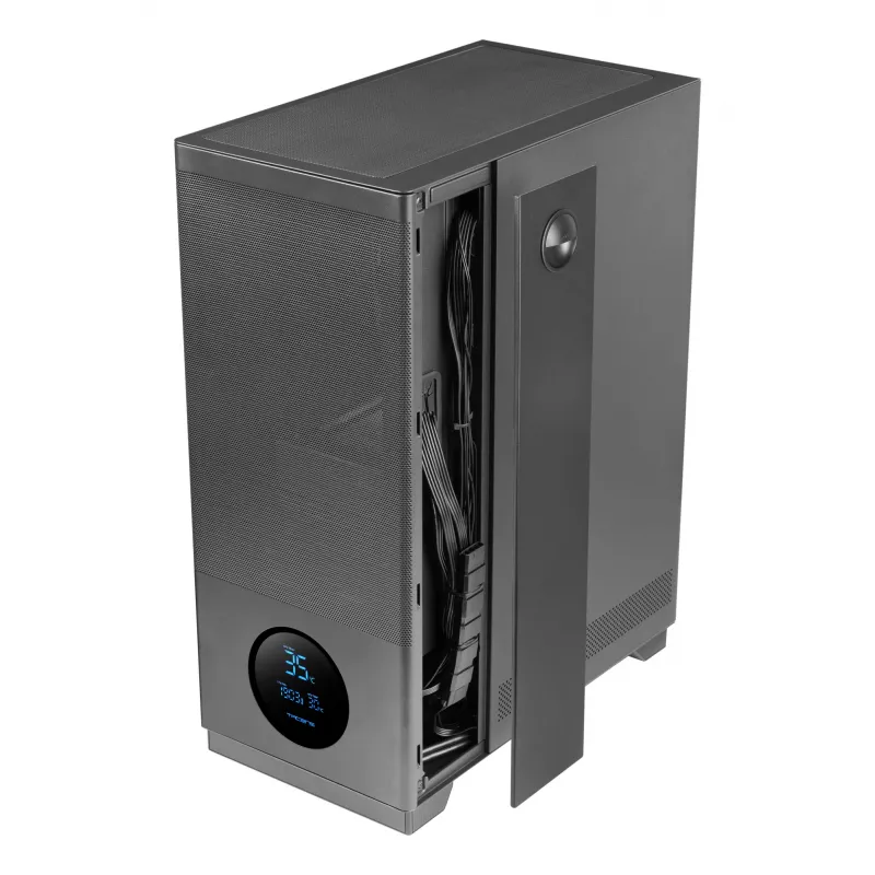 TACENS obudowa komputerowa 2SAGITTA20 Midi Tower, szkło hartowane, ATX/Micro-ITX/Mini-ITX, 1x3,5 cala + 2x2,5 cala, LED, wentylatory w zestawie