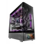Obudowa PC TACENS Mars Gaming MCLCDPRO Midi Tower — czarna, wyświetlacz IPS 7,2 cala, montaż PSU na dole, obsługa ATX/Micro‑ATX/Mini‑ITX