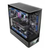 Obudowa PC TACENS Mars Gaming MCLCDPRO Midi Tower — czarna, wyświetlacz IPS 7,2 cala, montaż PSU na dole, obsługa ATX/Micro‑ATX/Mini‑ITX