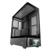 Obudowa PC TACENS Mars Gaming MCLCDPRO Midi Tower — czarna, wyświetlacz IPS 7,2 cala, montaż PSU na dole, obsługa ATX/Micro‑ATX/Mini‑ITX