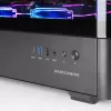 Obudowa PC TACENS Mars Gaming MCLCDPRO Midi Tower — czarna, wyświetlacz IPS 7,2 cala, montaż PSU na dole, obsługa ATX/Micro‑ATX/Mini‑ITX