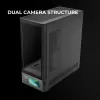 Obudowa PC TACENS Mars Gaming MCLCDPRO Midi Tower — czarna, wyświetlacz IPS 7,2 cala, montaż PSU na dole, obsługa ATX/Micro‑ATX/Mini‑ITX