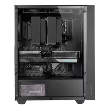 Obudowa PC TACENS Mars Gaming MC-PMAX Midi Tower — ATX/Micro-ATX/Mini-ITX, 3x120mm przód, 1x120mm tył, 2x3.5 cala i 2x2.5 cala zatoki, czarna