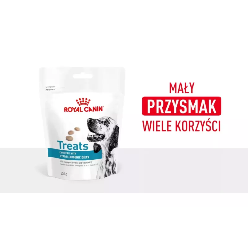 Hipoalergiczne przysmaki dla psów Royal Canin 230 g — drobiowe przekąski treningowe, bezglutenowe i bezcukrowe, dla dorosłych psów