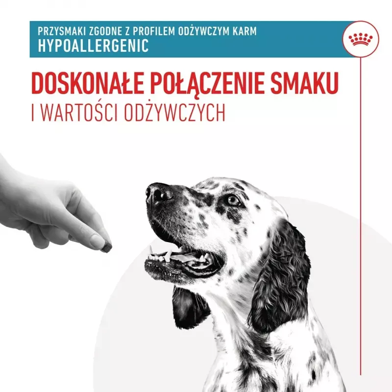 Hipoalergiczne przysmaki dla psów Royal Canin 230 g — drobiowe przekąski treningowe, bezglutenowe i bezcukrowe, dla dorosłych psów