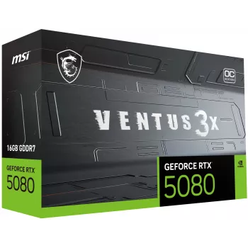 Karta graficzna MSI GeForce RTX 5080 16 GB GDDR7, PCIe 5.0, 256-bit, 303×121×49 mm, 360 W