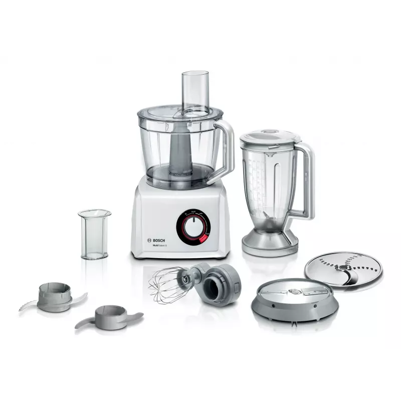 Robot kuchenny Bosch MC812W501 — 1000 W, misa 3,9 l, biały, ostrza ze stali nierdzewnej