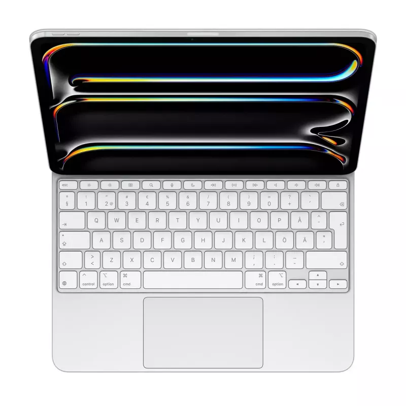 Apple Magic klawiatura do iPad Pro 13-calowy M4 szwedzki biały bezprzewodowy gładzik