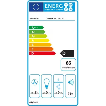 Okap podszafkowy Electrolux LFU215X, stal nierdzewna, 498×132–510 mm, 3 prędkości, 272 m³/h, aluminiowy filtr przeciwtłuszczowy