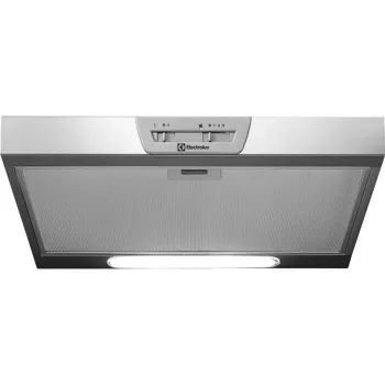 Okap podszafkowy Electrolux LFU215X, stal nierdzewna, 498×132–510 mm, 3 prędkości, 272 m³/h, aluminiowy filtr przeciwtłuszczowy