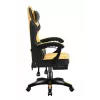 Fotel gamingowy huzaro Force 3.7 — ergonomiczny, wysoki obrotowy fotel, żółte siedzisko, regulowane podłokietniki, wysokość 107,5–116,5 cm